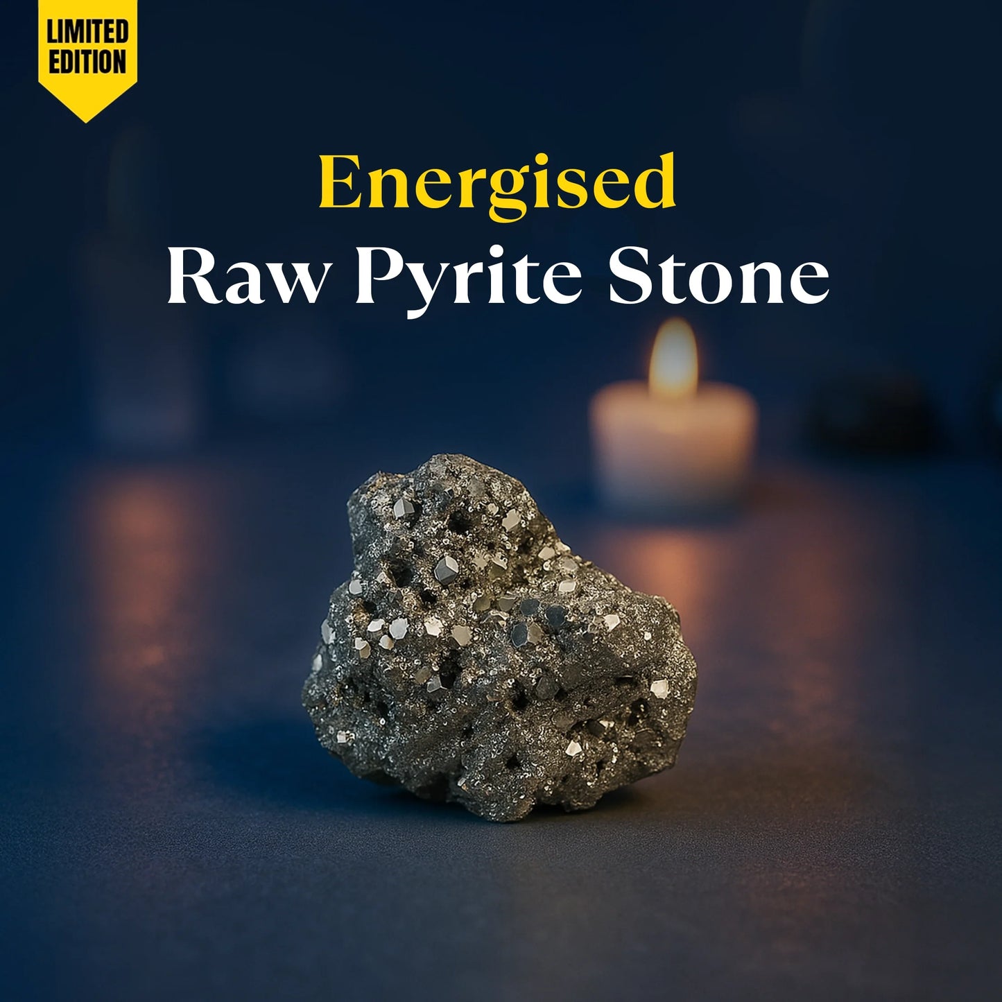 nergised Raw Pyrite Stone - 10x Stronger