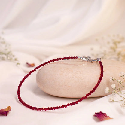 Garnet Anklet