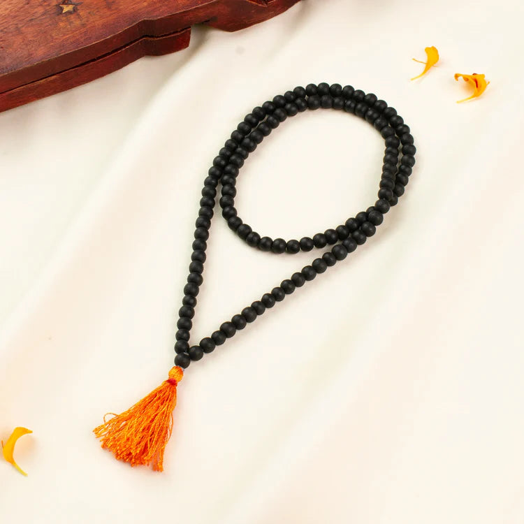 Karungali Malai 6mm for Kids (108+1 Beads) Original Ebony Wood (Govt. Certified)