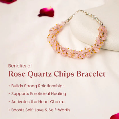 Love Attraction Chips Bracelet with FREE Raw Selenite Plate