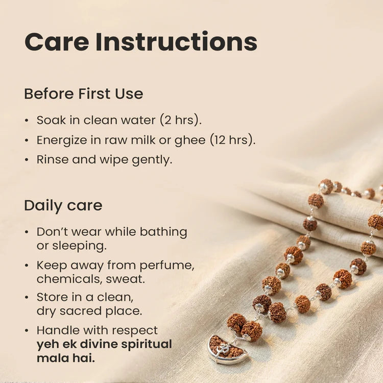 1-14 Mukhi Siddh Rudraksha Mala with Collector Beads