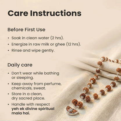 1-14 Mukhi Siddh Rudraksha Mala with Collector Beads
