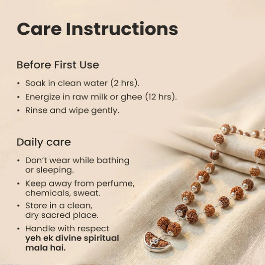 1-14 Mukhi Siddh Rudraksha Mala with Collector Beads