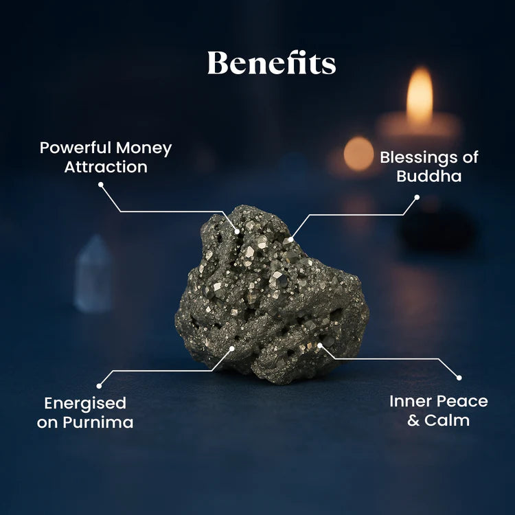 nergised Raw Pyrite Stone - 10x Stronger