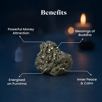 nergised Raw Pyrite Stone - 10x Stronger